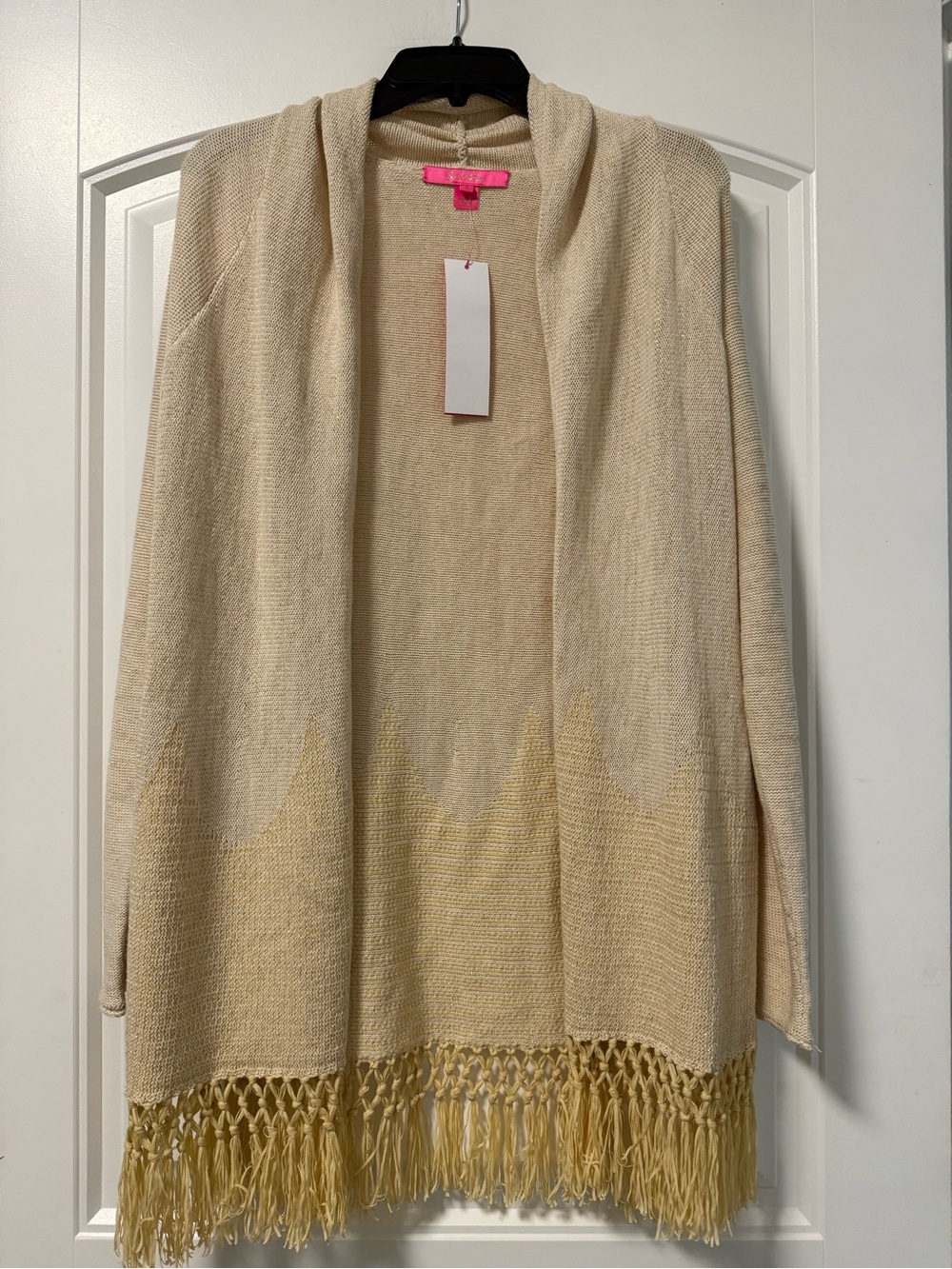 NWT Lilly Pulitzer Tatum Long Fringe Hem Cardigan